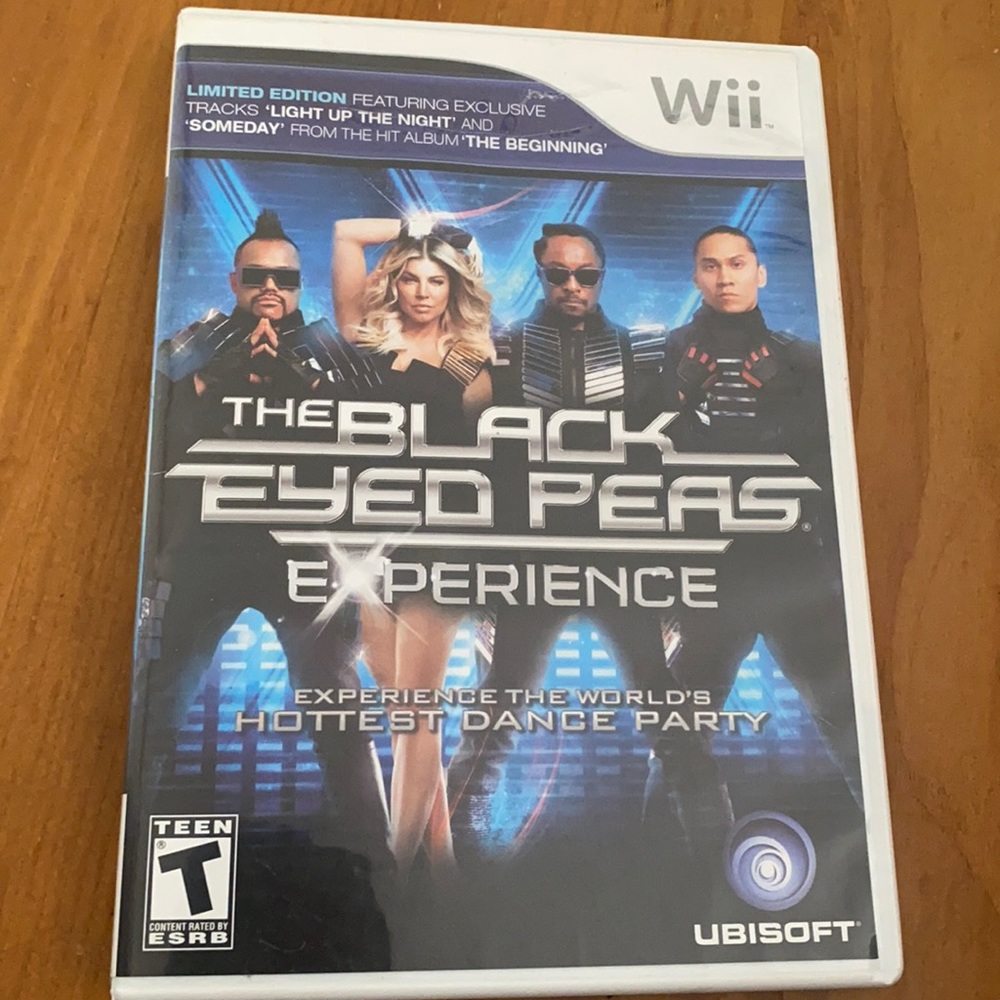 Wii The black eyed peas experience dance party game case booklet disc